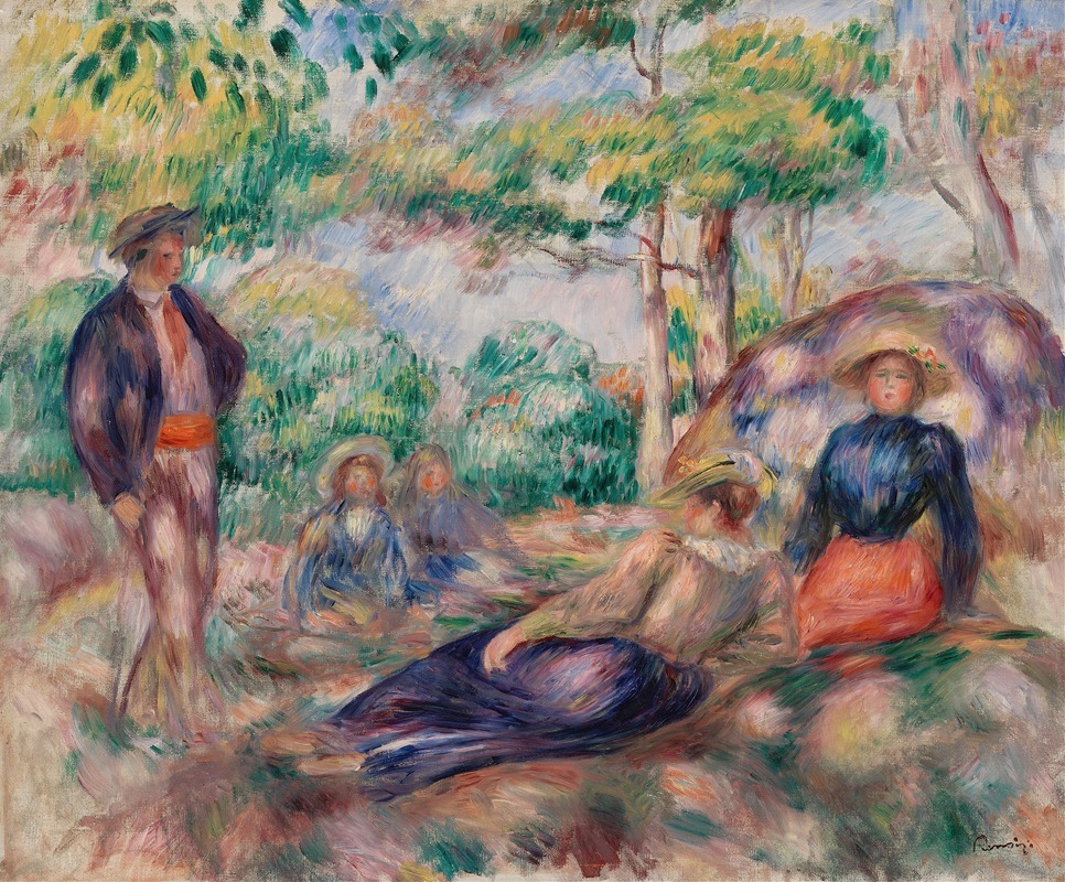Pierre-Auguste Renoir - Resting in the Grass (Le Repos sur l’herbe)