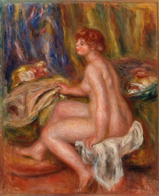 Pierre-Auguste Renoir - Seated Female Nude, Profile View (Femme nue assise, vue de profil)
