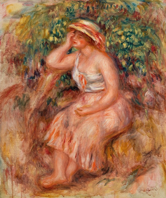 Pierre-Auguste Renoir - Woman Daydreaming (Rêveuse)