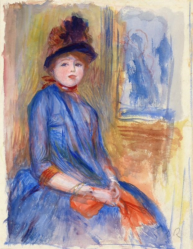 Pierre-Auguste Renoir - Young Girl in a Blue Dress