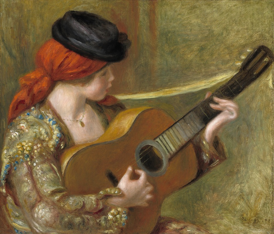 Pierre-Auguste Renoir - Young Spanish Woman with a Guitar