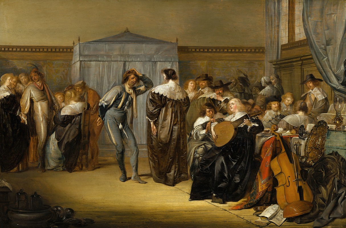 Pieter Codde - Merry Company with Masked Dancers