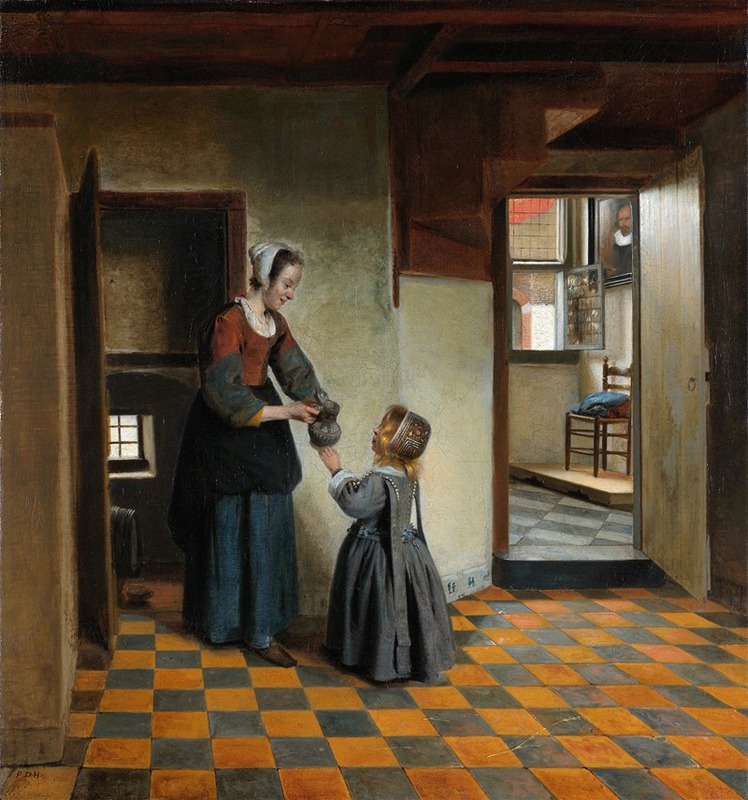 Pieter De Hooch - Woman with a Child in a Pantry