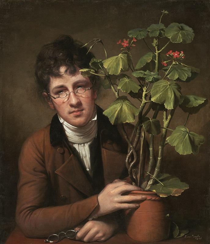 Rembrandt Peale - Rubens Peale with a Geranium