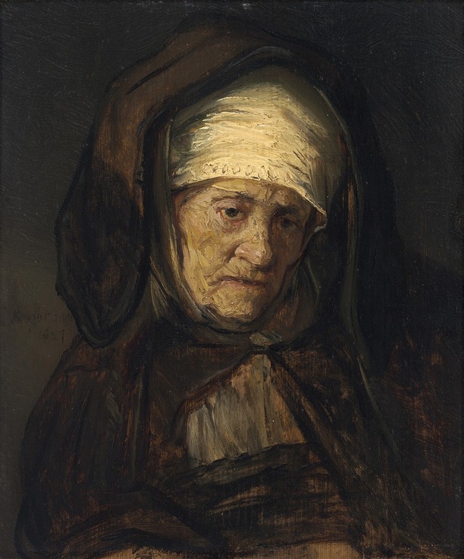 Rembrandt van Rijn - Head of an Aged Woman