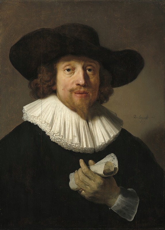 Rembrandt van Rijn - Man with a Sheet of Music
