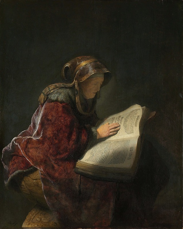 Rembrandt van Rijn - Old Woman Reading