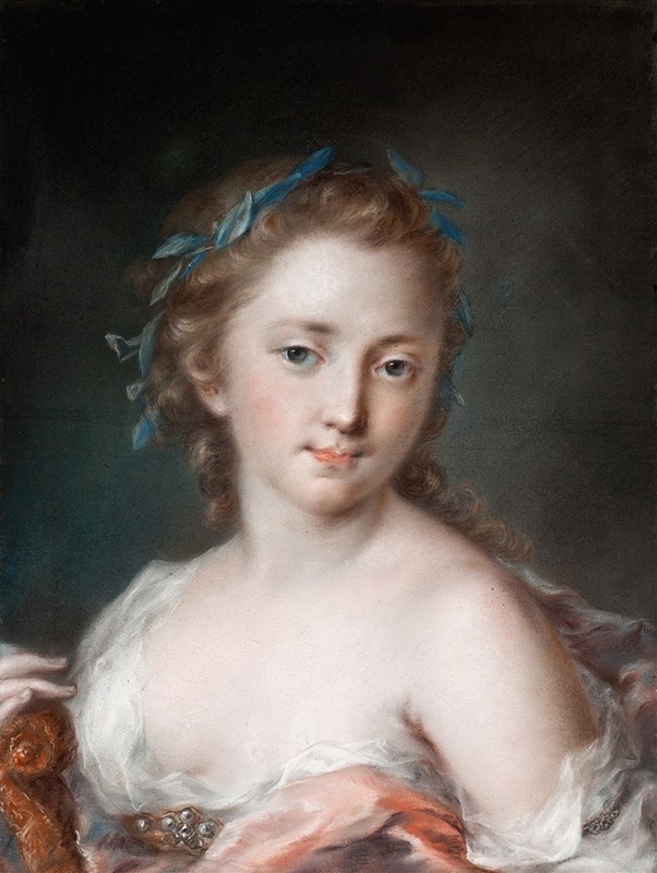 Rosalba Carriera - Young Woman with a Wreath of Laurels