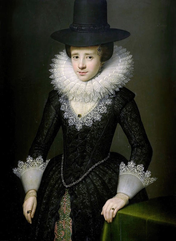 Salomon Mesdach - Portrait of Anna Boudaen Courten