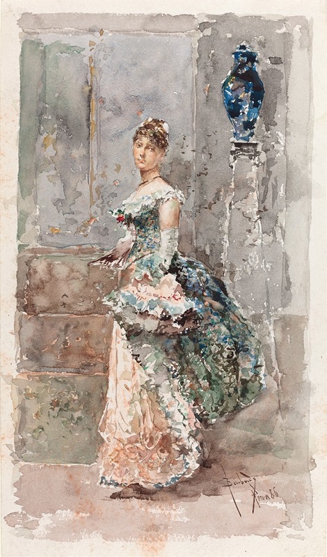 Salvador Sánchez Barbudo - Lady in Formal Dress