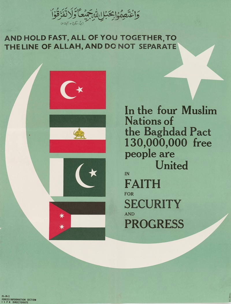 U.S. Information Agency - Baghdad Pact Poster