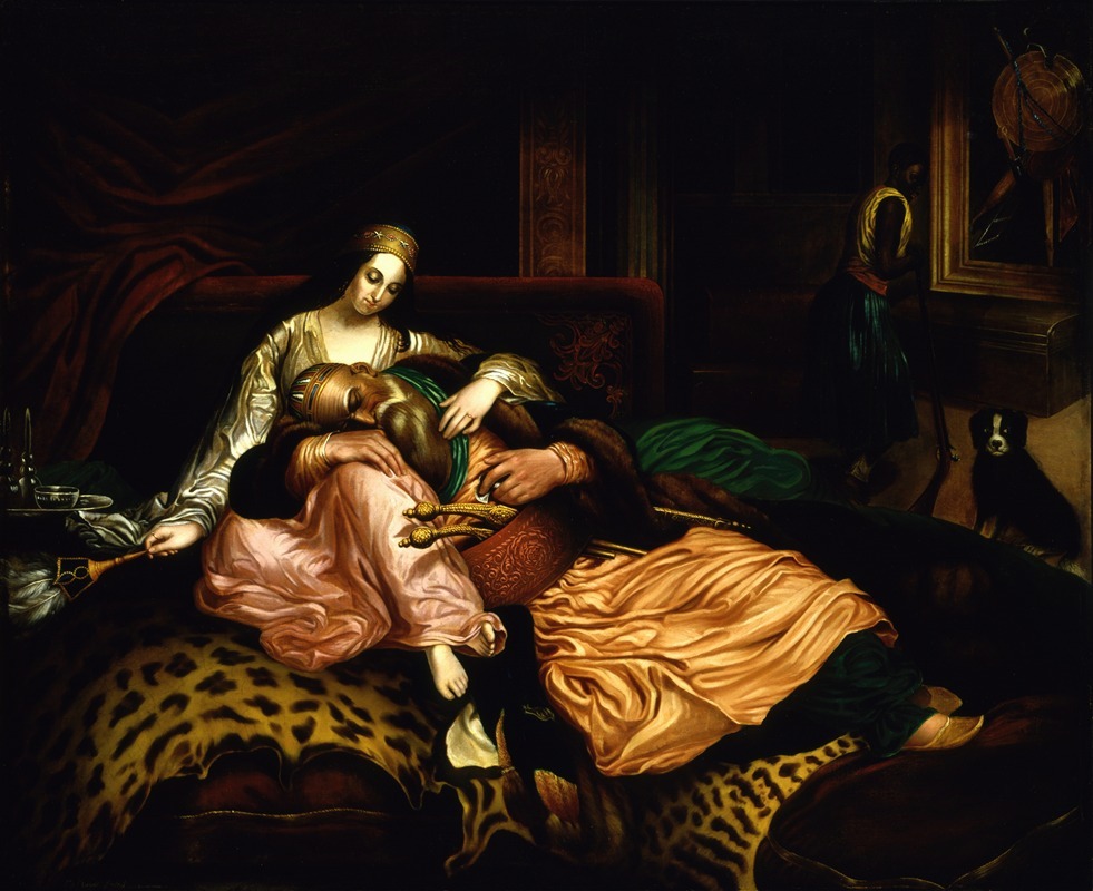Thomas Buchanan Read - Interior Scene with Sultan and Concubine