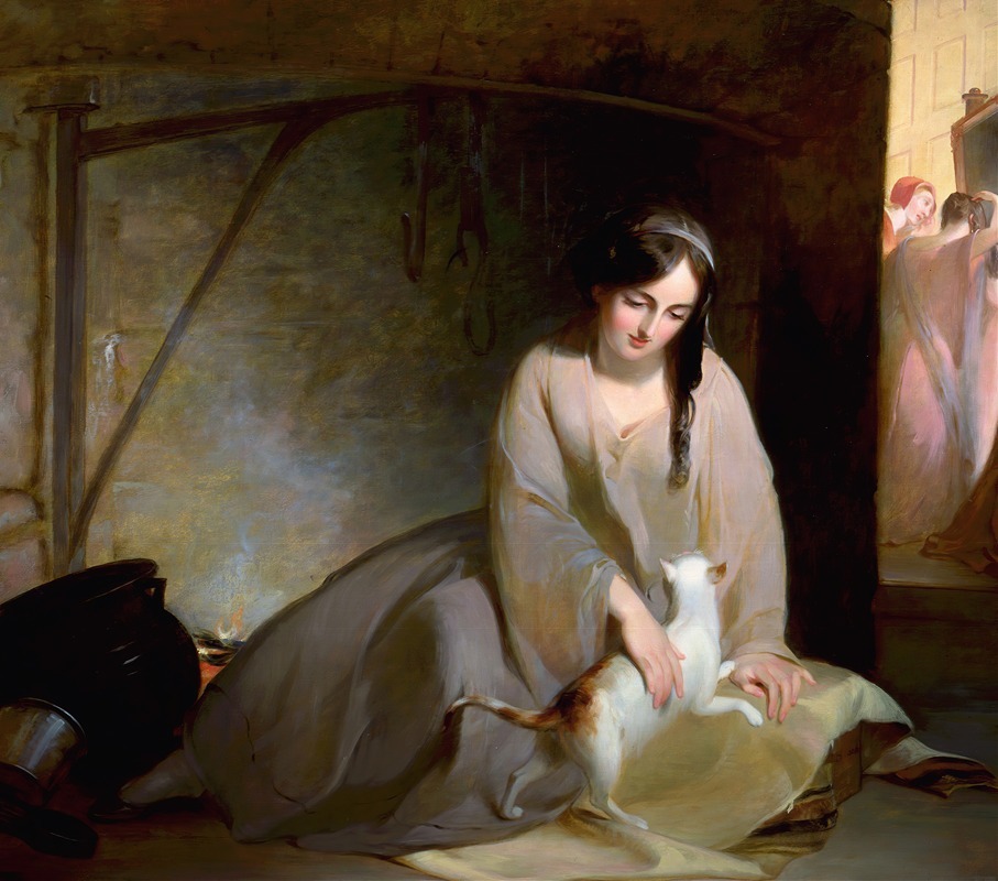 Thomas Sully - Cinderella at the Kitchen Fire