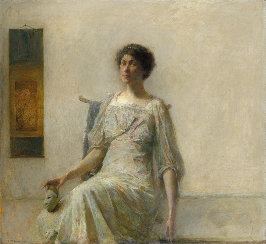 Thomas Wilmer Dewing - Lady with a Mask