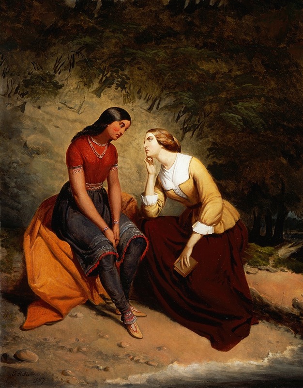 Tompkins Harrison Matteson - The Meeting of Hetty and Hist