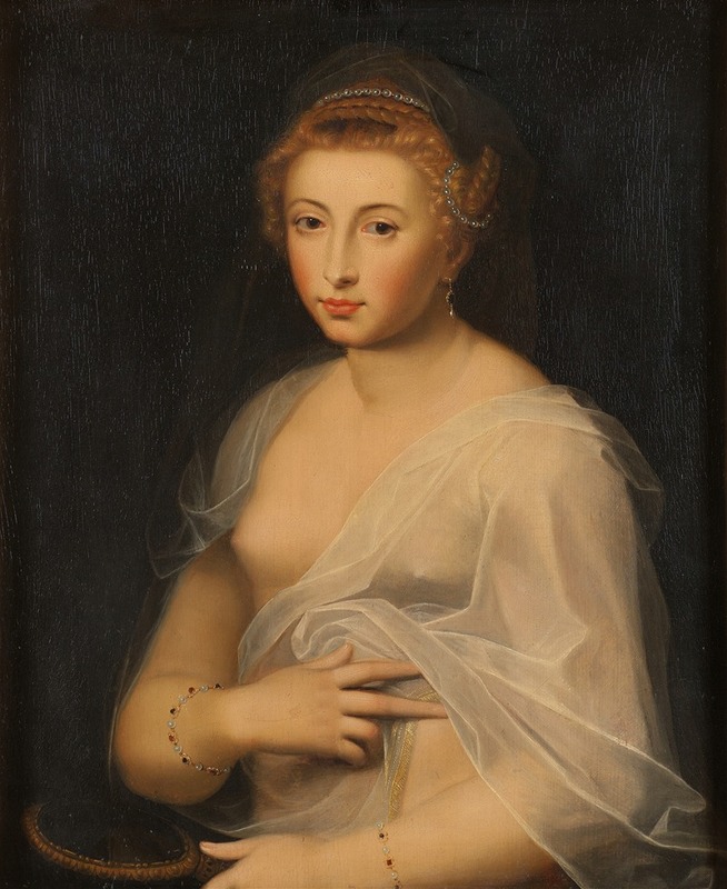 Anonymous - Young Lady Holding a Mirror