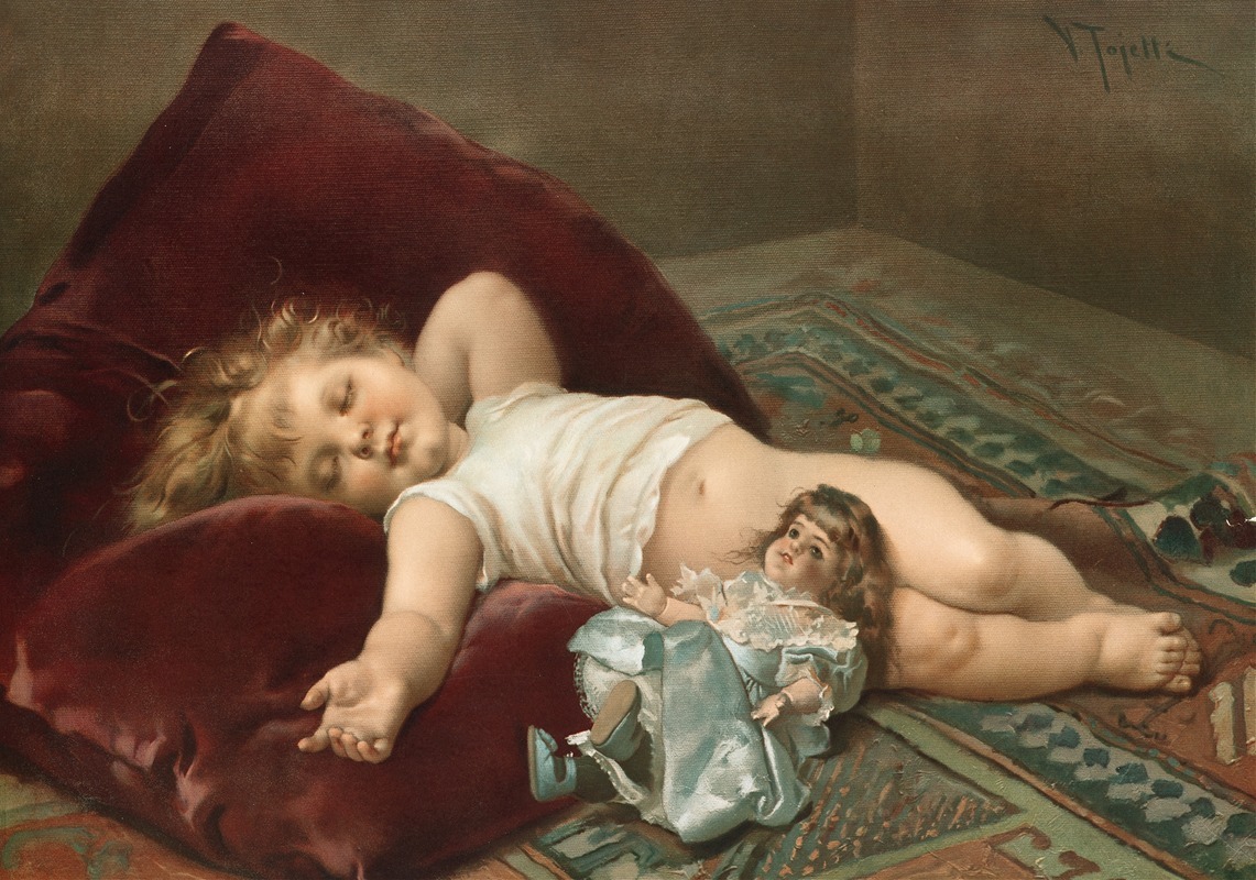 Virgilio Tojetti - Sleeping Baby