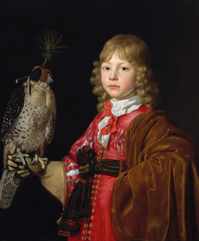 Wallerant Vaillant - Portrait of a Boy with a Falcon