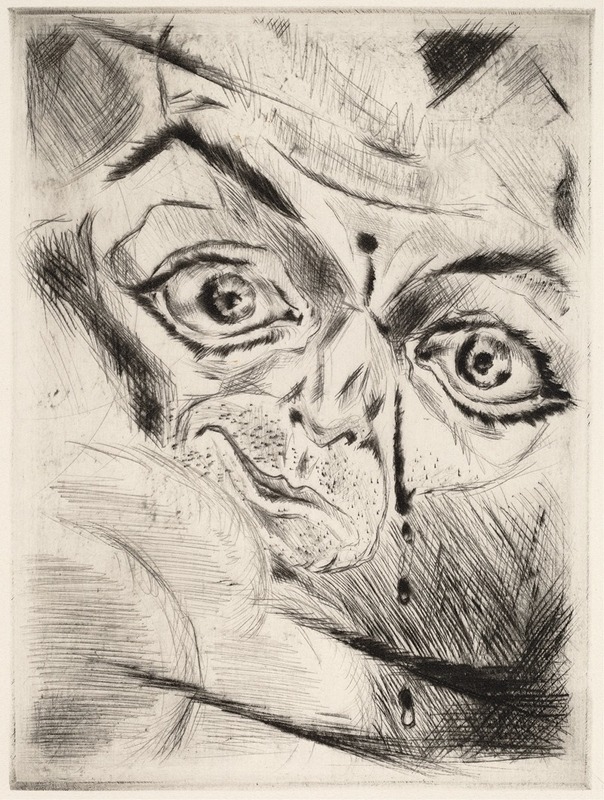 Walter Gramatté - Peter with a Gunshot Wound in His Forehead