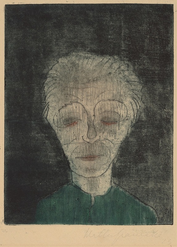 Walter Gramatté - Tired Man (Self-Portrait)