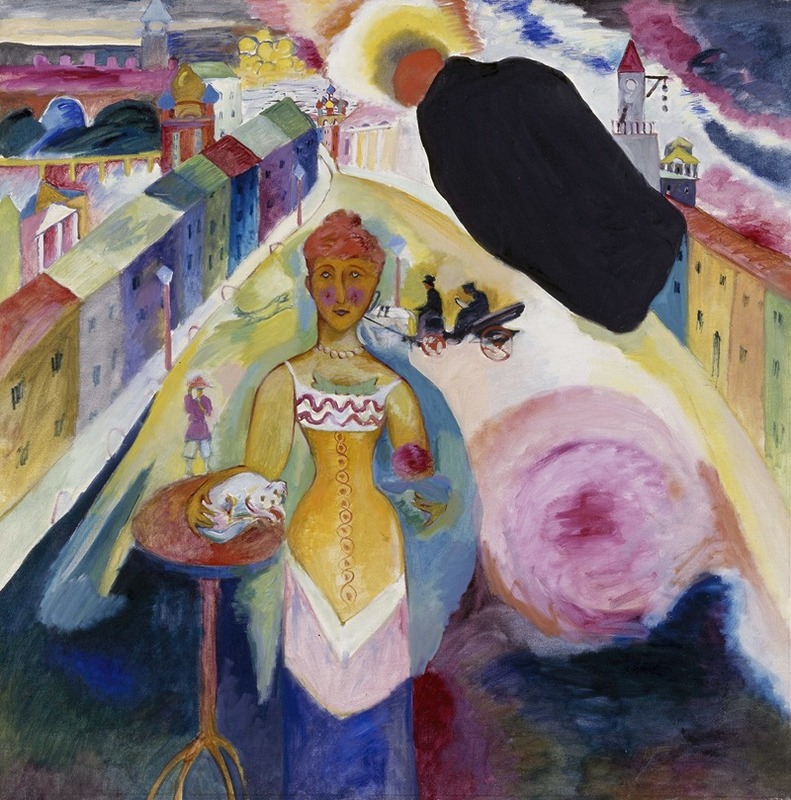 Wassily Kandinsky - Lady in Moscow