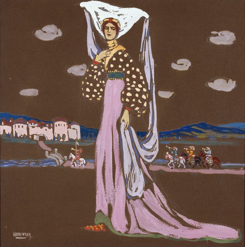 Wassily Kandinsky - The Night (Walking Lady)