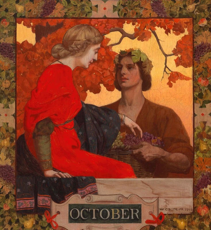 William Clarke Rice - October (cover illustration for Harper’s Magazine)