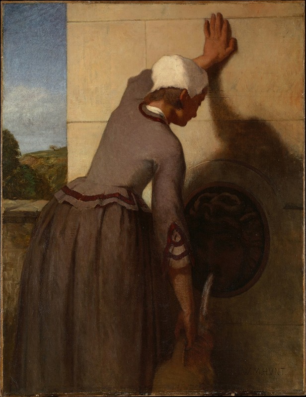 William Morris Hunt - Girl at the Fountain