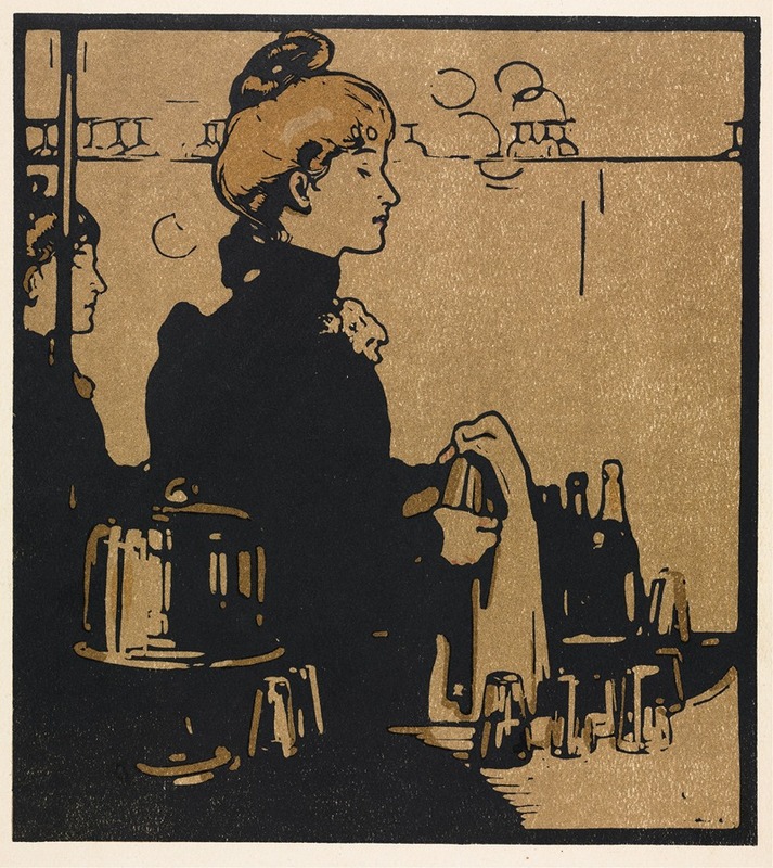 William Nicholson - London Types,Barmaid