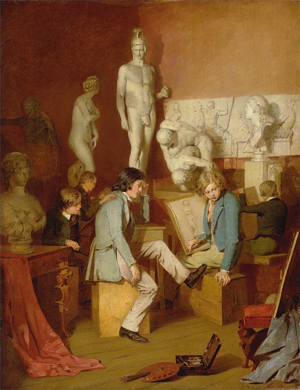 William Stewart - Interior of an Academy, The Critics