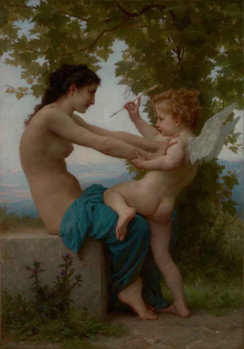 William Bouguereau - A Young Girl Defending Herself against Eros