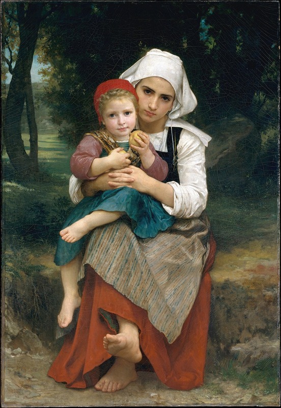 William Bouguereau - Breton Brother and Sister