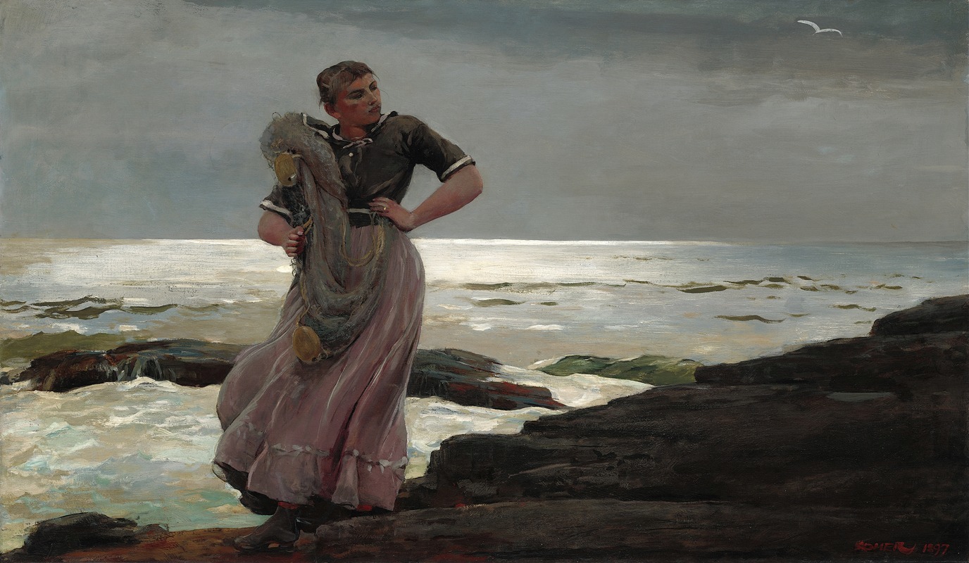 Winslow Homer - A Light on the Sea