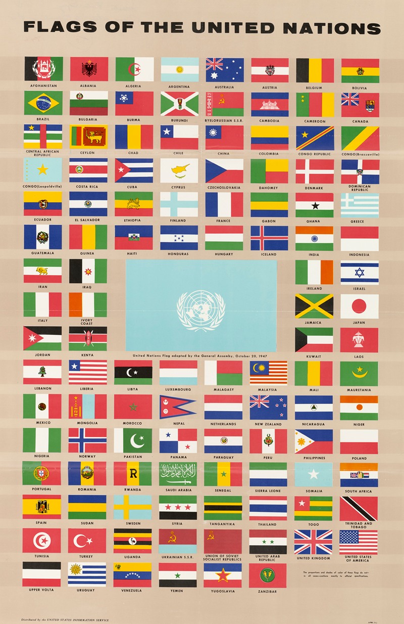 U.S. Information Agency - Flags of the United Nations