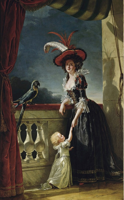 Adélaïde Labille-Guiard - Mme Louise-Elisabeth With Her Two Year Old Son