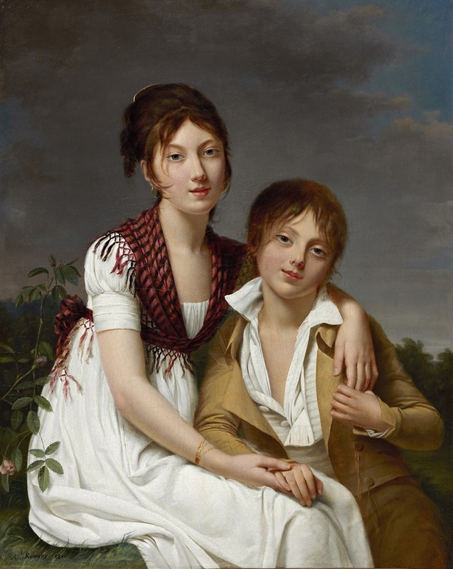 Adèle Romany - Portrait Of Amélie-Justine And Charles-Édouard Pontois