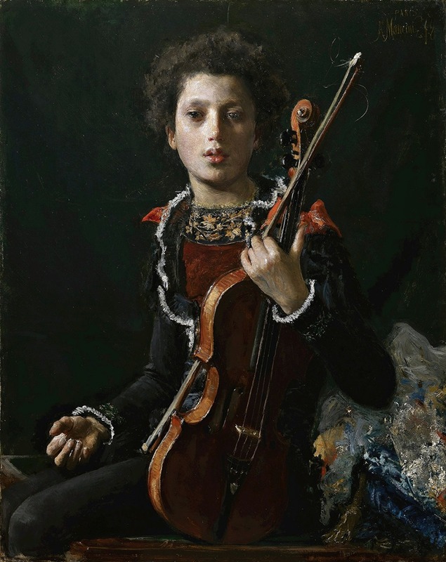 Antonio Mancini - Acrobat With Violin