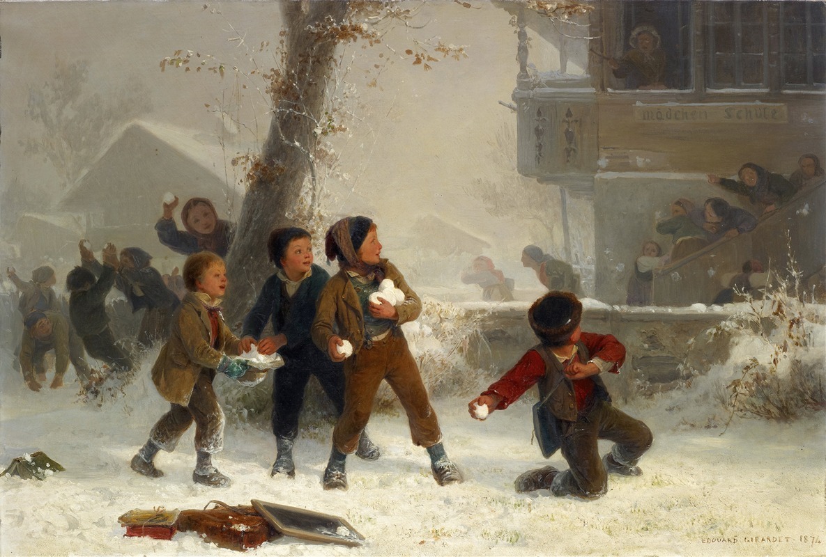 Edouard Girardet - Snowball Fight