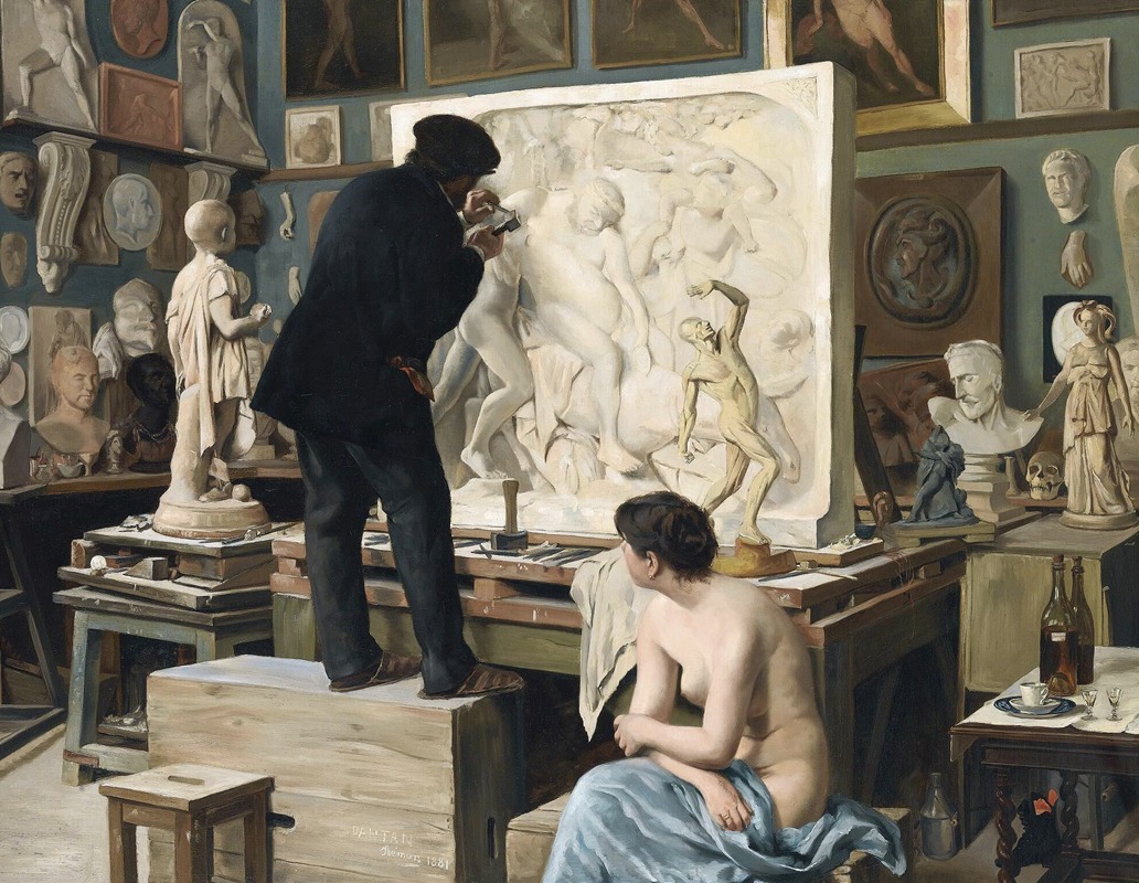 Edouard Dantan - My Father’s Studio