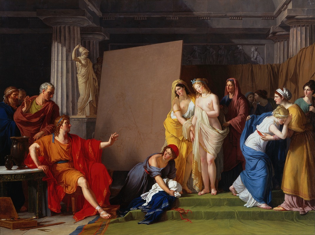 François-André Vincent - Zeuxis Choosing His Models For The Image Of Helen From Among The Girls Of Croton