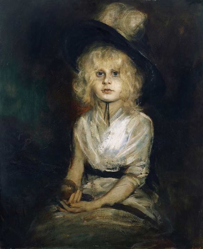 Franz von Lenbach - Portrait Of Marion Lenbach