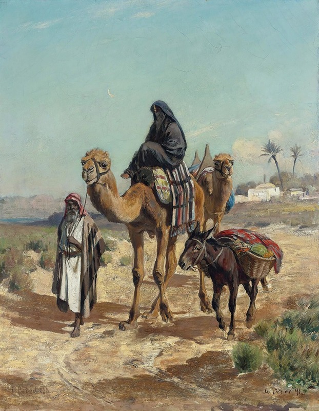 George Peter - An Arab Traveler And His Wife