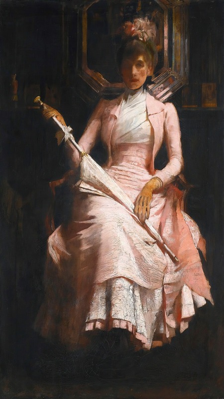 James Jebusa Shannon - The Pink Silk Dress