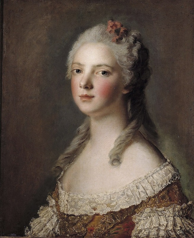 Jean-Marc Nattier - Portrait Of Marie-Adélaïde Of France, Daughter Of Louis Xv, Known As Madame Adélaïde