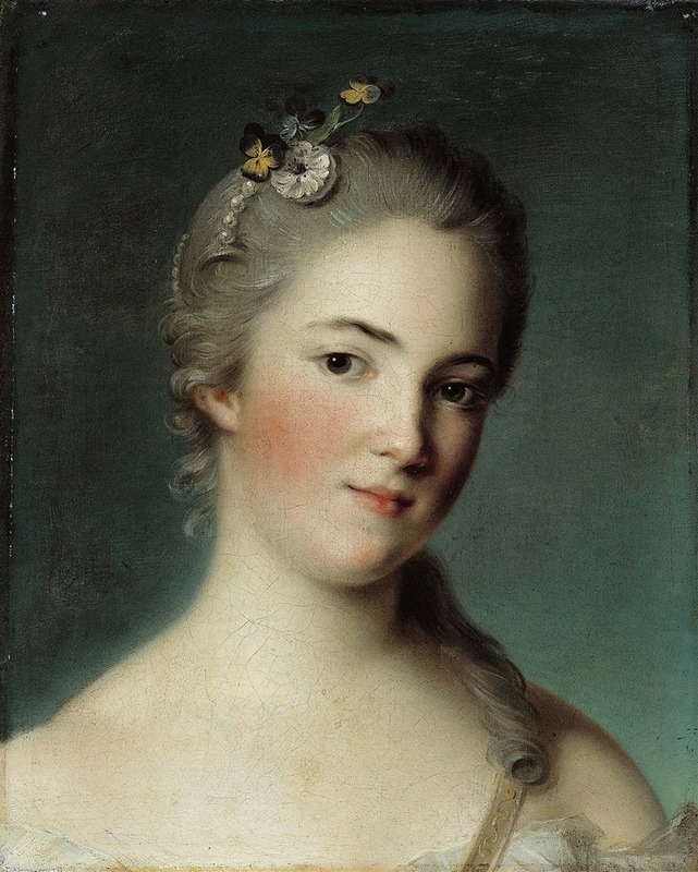 Jean-Marc Nattier - Portrait Of Marie-Geneviève Boudrey