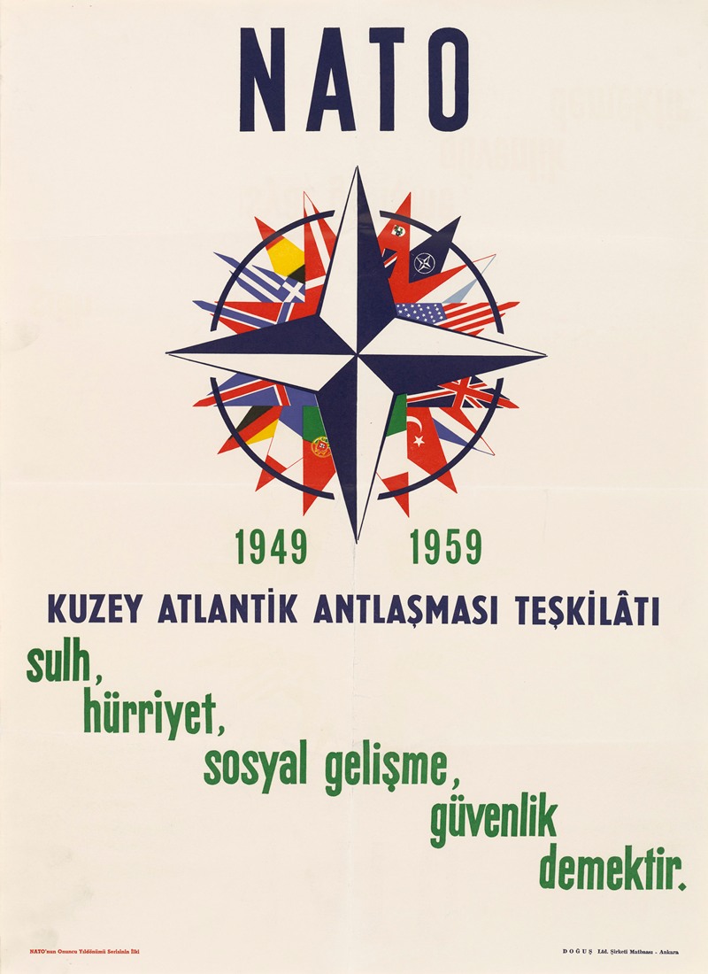 U.S. Information Agency - NATO 10th Anniversary Poster