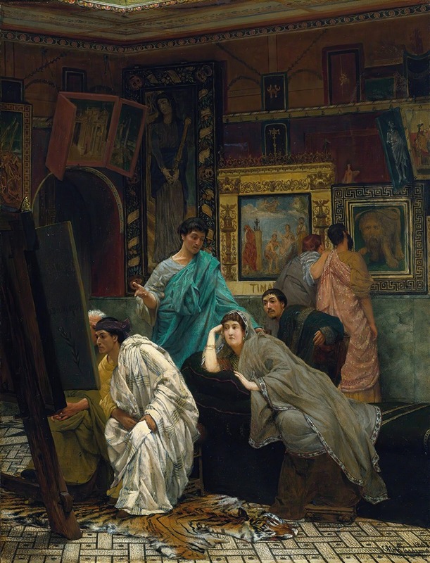 Lawrence Alma-Tadema - The Collector Of Pictures At The Time Of Augustus