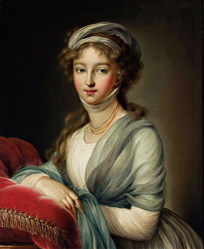 Elisabeth Louise Vigée Le Brun - Portrait Of Elzbiety Aleksiejewnej , Zony Cara Aleksandra I