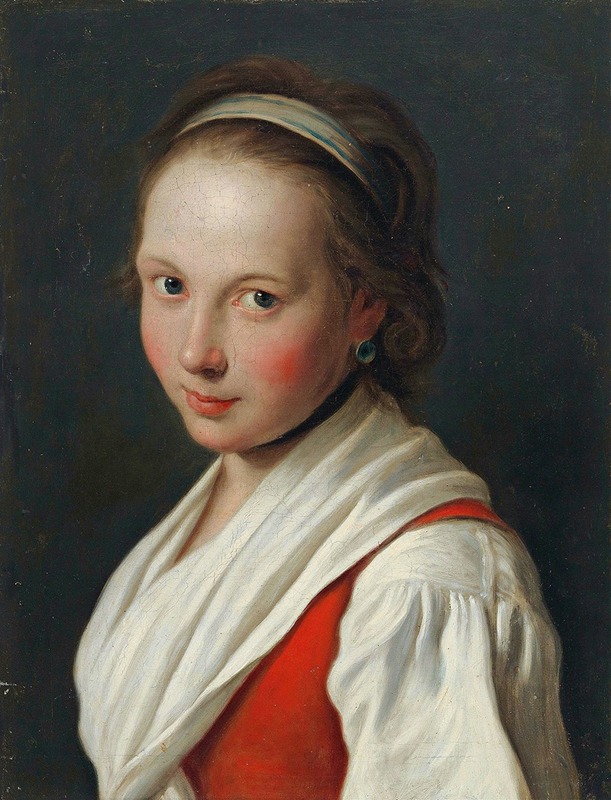 Pietro Rotari - Portrait Of A Young Woman With A Hair Band