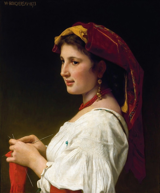 - The Poster 1825-1905 Many Sizes; Little Knitter William-Adolphe Bouguereau